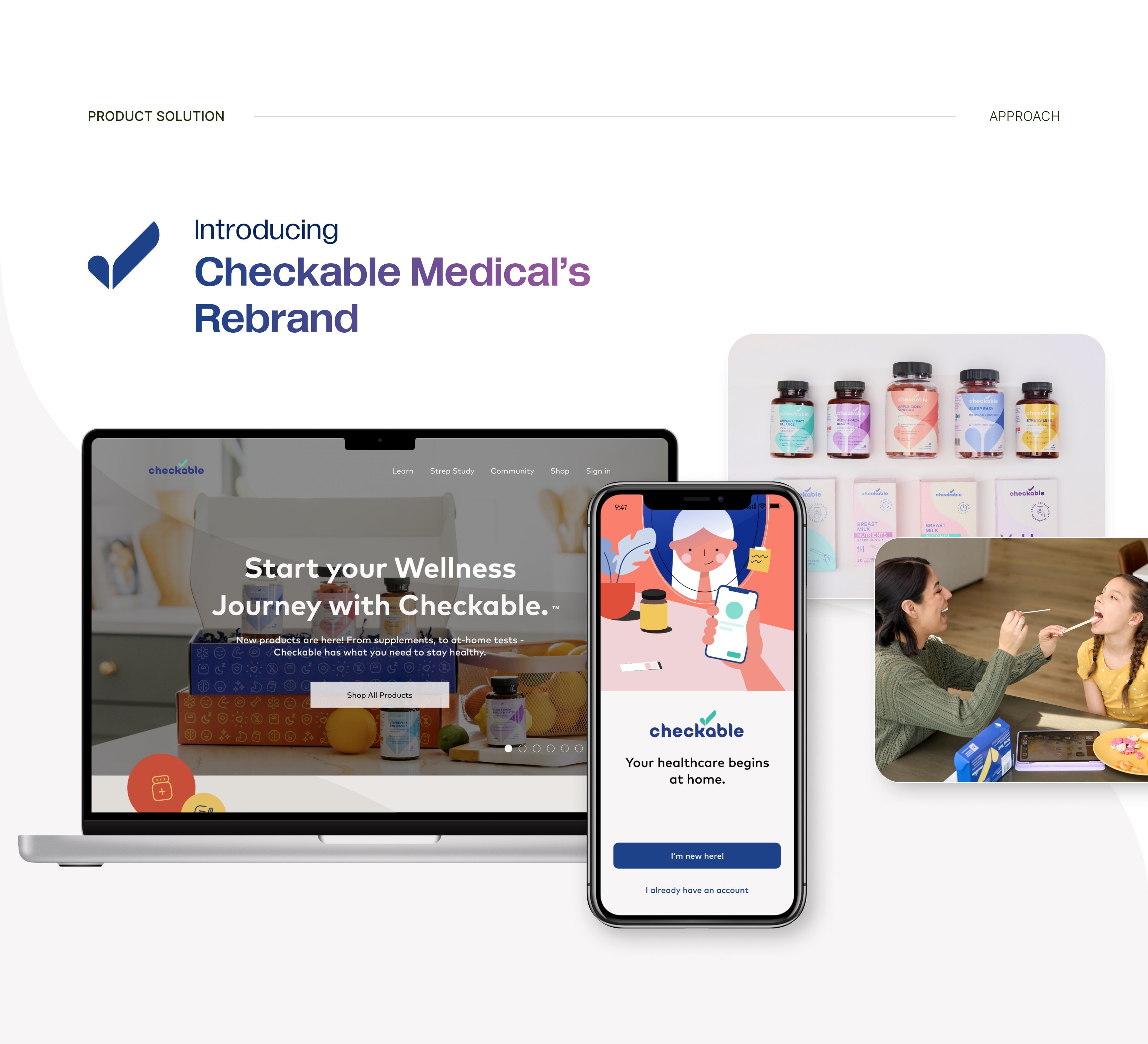 Introducing Checkable Medical's rebrand — a unified brand system across the product line.