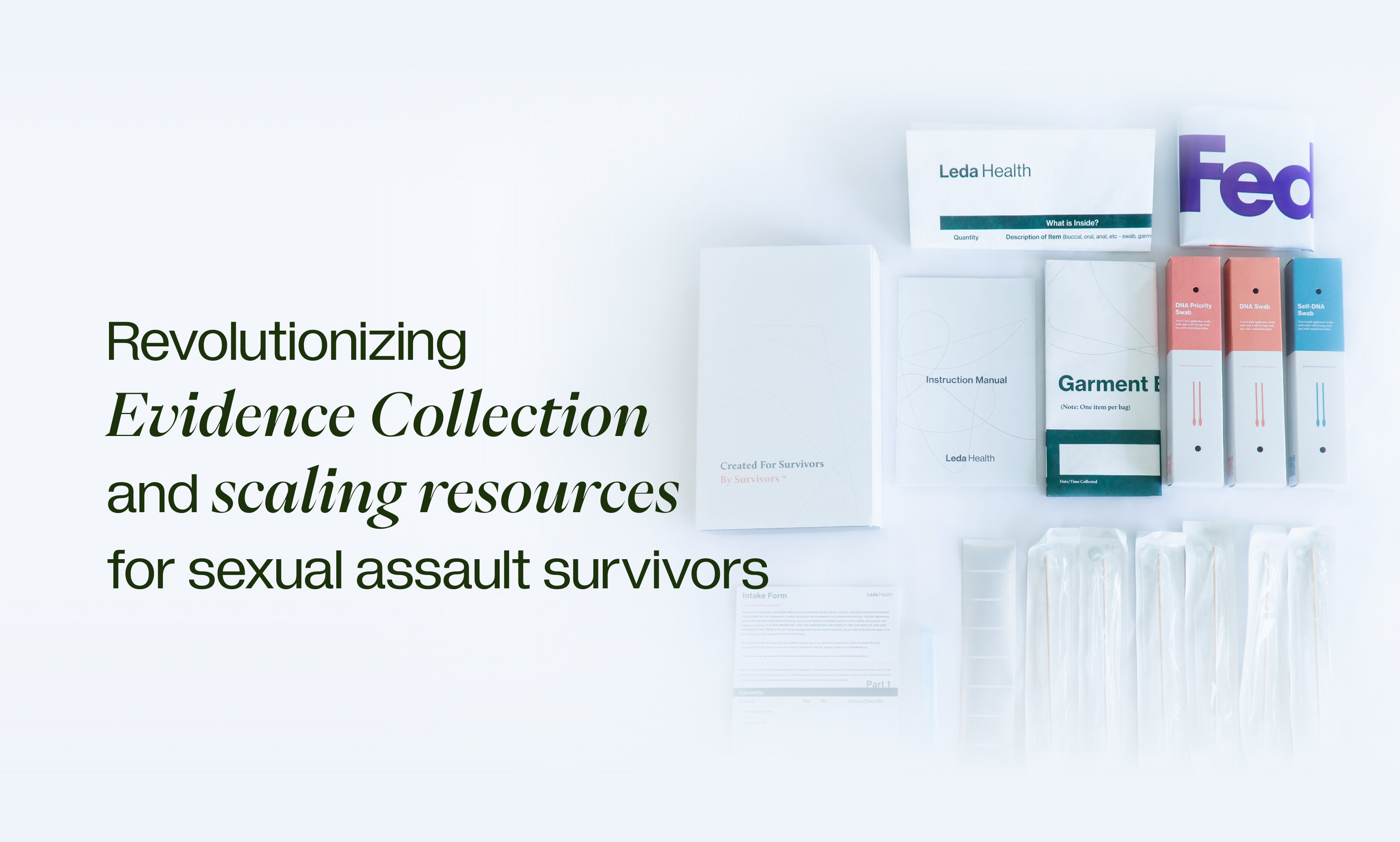 Revolutionizing Evidence Collection and scaling resources for sexual assault survivors.